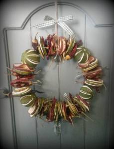 Green oranges add a twist to this festive wreath from Belle Amour Home.